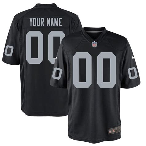 Men's Oakland Raiders Nike Black Custom Game Jersey