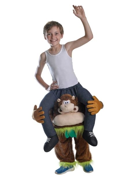 Child Piggy Back Monkey Costume - Costumes R Us Fancy Dress