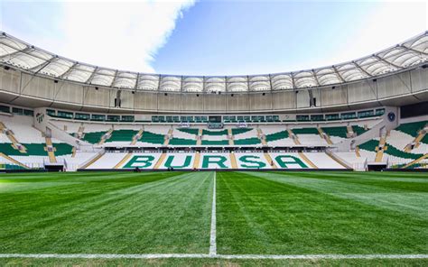 Download wallpapers Timsah Arena, HDR, empty stadium, turkish stadiums, Bursa, Crocodile Arena ...