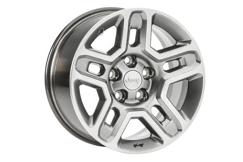 Mopar 77072494AB Slotted Off-Road Wheel in Satin Carbon Finish for 07-20 Jeep Wrangler JL, JK ...