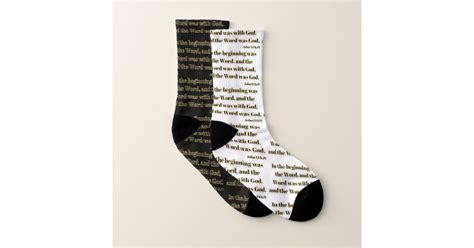 John 1:1 Bible Verse Mix N Match II All-Over-Print Socks | Zazzle