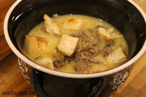 Fantastical Sharing of Recipes: Philly Cheesesteak Soup