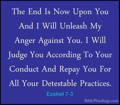 Ezekiel 7 - Holy Bible English - BibleWordings.com