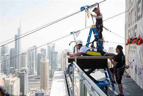 In pictures: Brand new urban zipline at Dubai Marina - Arabianbusiness