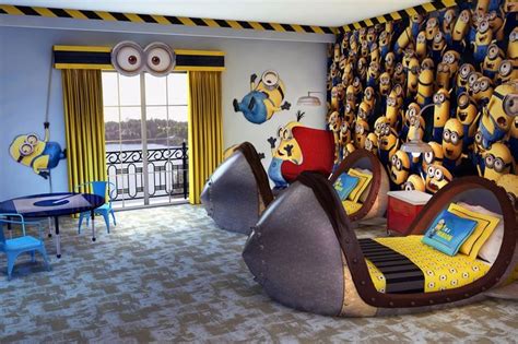 minion bedroom | Minion Themed Rooms Take Over Loews Portofino Bay Resort at Universal ...