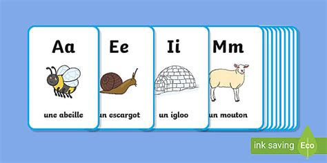 FREE! - 👉 French alphabet flashcards printable - KS1 - Twinkl Resource