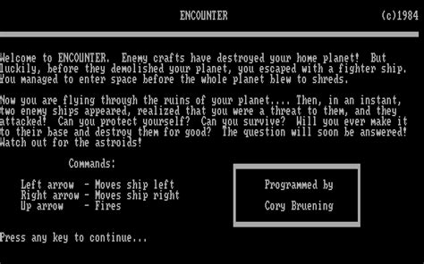 Encounter (1984) - MobyGames