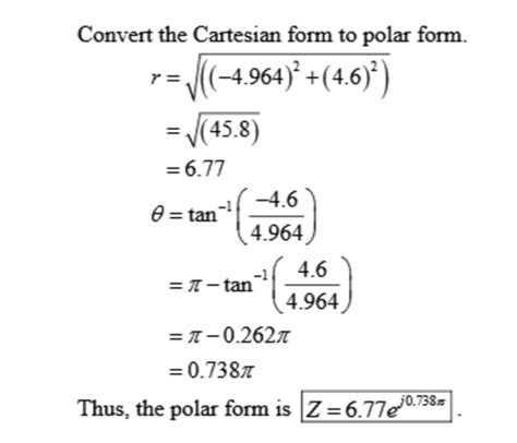 Solved Convert the Cartesian form to polar form. r = | Chegg.com