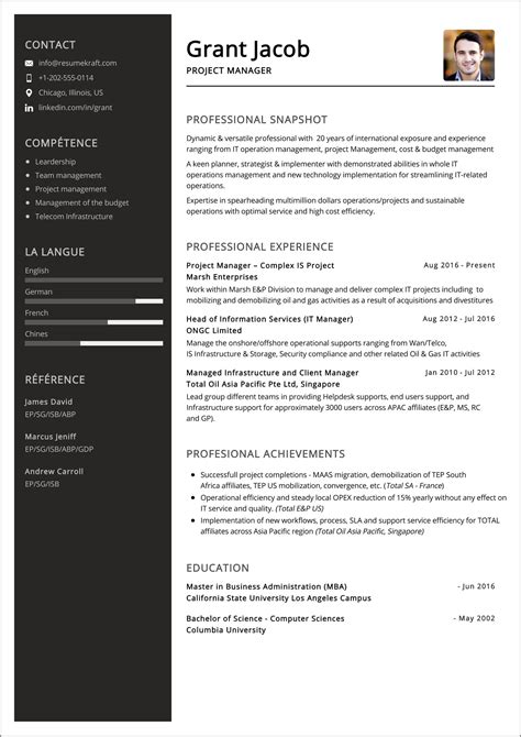 Entry Level Project Manager Resume Sample - Resume Example Gallery