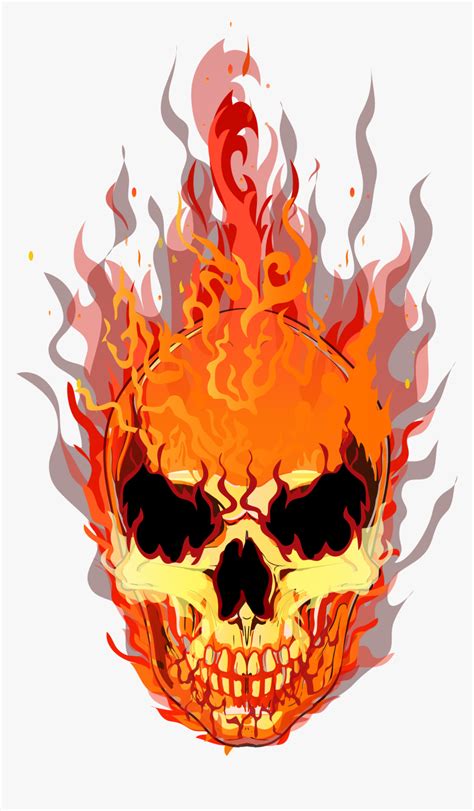 flaming skull clipart #368839 at Graphics Factory. - Clip Art Library
