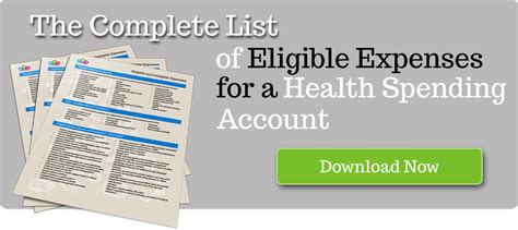 What are eligible expenses in a health care spending account?