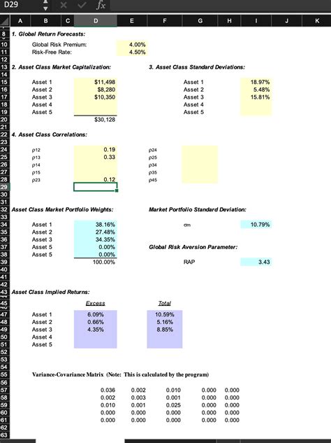 Black-Litterman Model- Portfolio Allocation And Optimization - MarketXLS