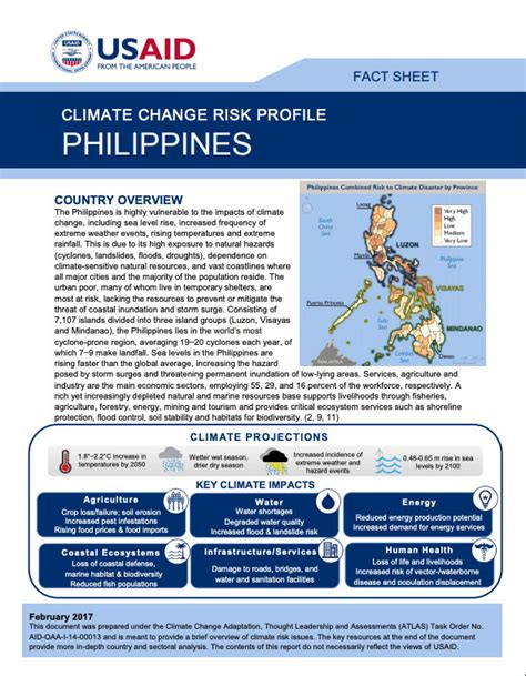 Case Study About Climate Change In The Philippines - Study Poster