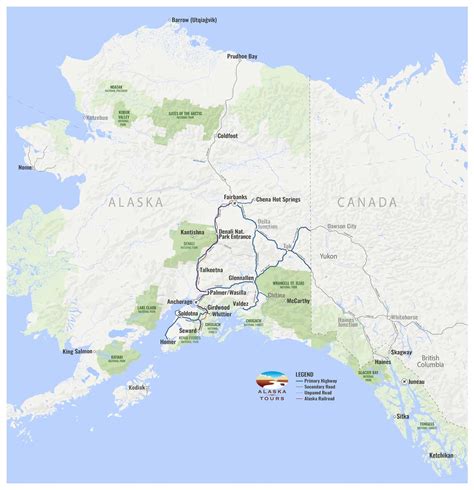 Alaska Travel Destinations, National Parks, Regions, Cities | Map