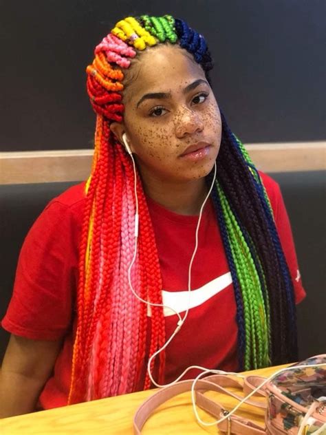 Rainbow Braid Hairstyles For Kids Sho Madjozi - Maya on Instagram: "How ...