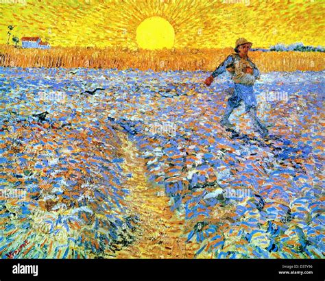 Vincent van Gogh, The Sower (Sower with Setting Sun). 1888. Post ...