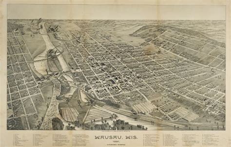 Wausau Looking North | Map or Atlas | Wisconsin Historical Society