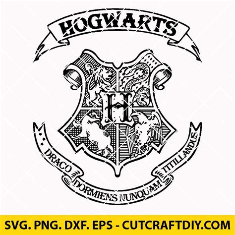 Hogwarts Logo SVG, Hogwarts Crest SVG, Harry Potter SVG