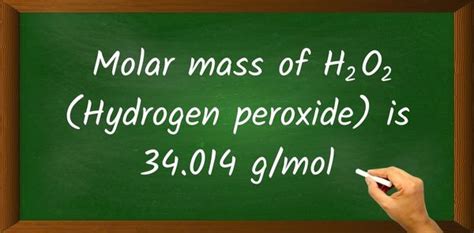 H2O2 (Hydrogen peroxide) Molar Mass (With Calculations)