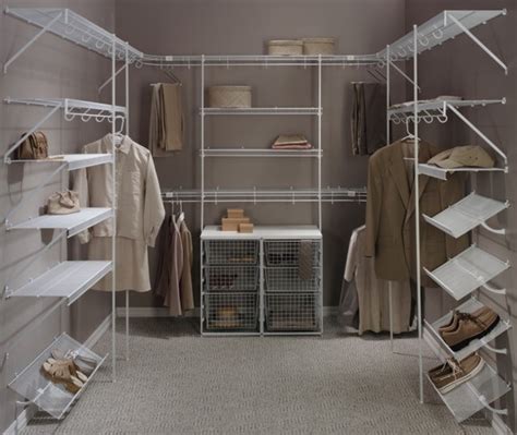 White Wire Walk In Closet - Contemporary - Closet - Calgary