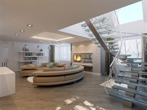 modern penthouse apartments interior 3D model | CGTrader