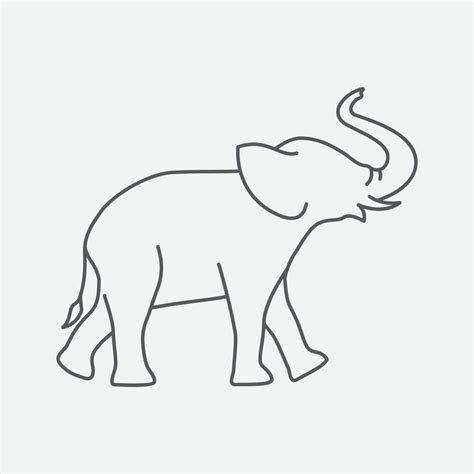 Elephant logo icon. Simple elephant design symbol. Elephant logo sign vector illustration design ...