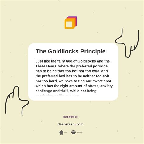 The Goldilocks Principle - Deepstash