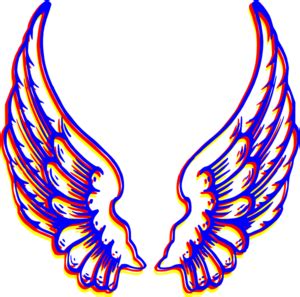 Colored Wings Clip Art at Clker.com - vector clip art online, royalty ...