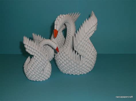 Razcapapercraft: HOW TO MAKE 3D ORIGAMI SWAN (MODEL3)