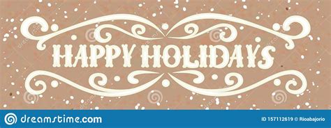 Happy holidays banner stock vector. Illustration of flyer - 157112619