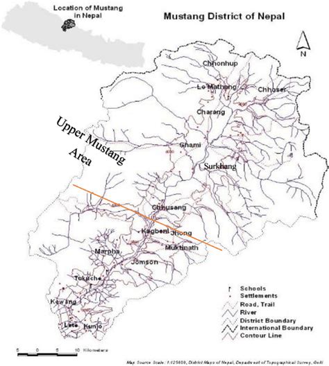 A Detailed Map Of The Upper Mustang Region Mustang Ne - vrogue.co