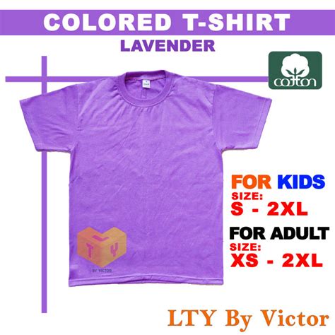 LAVENDER VERY PERI LILAC T-SHIRT COTTON BLEND ROUND NECK KIDS - ADULT TSHIRT UNISEX SHIRT ...