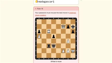 Calculate the Best Move in Algebraic Chess Notation: The Password Game ...