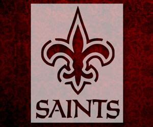 New Orleans Saints 8.5" x 11" Custom Stencil FAST FREE SHIPPING (18) | eBay