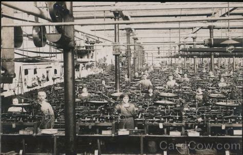 Workers on Factory Floor Germany Postcard