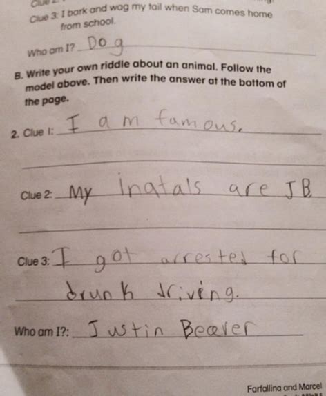 These 21 Kids' Homeworks Will Make You Roll On The Floor Laughing ...