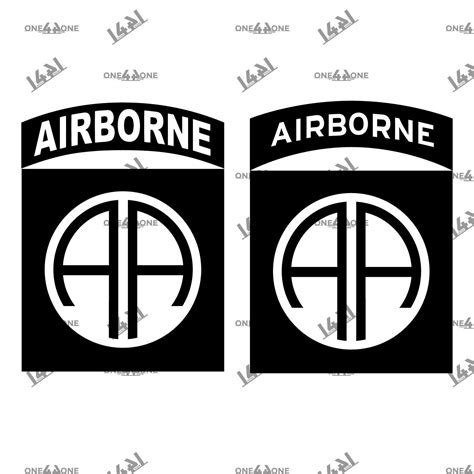 82nd Airborne Patch Drawing