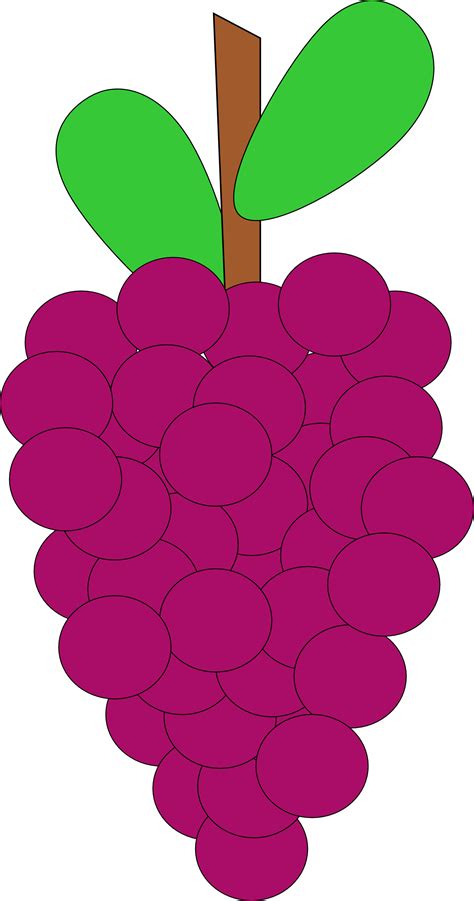 clip art fruits transparent grapes - Clip Art Library
