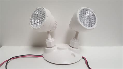 Universal LED Emergency Light with 2 Remote Heads — LED WAREHOUSE