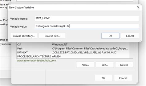 Setup Java Environment Variables - AutomationTestingHub