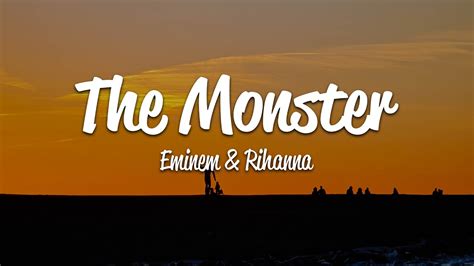 Eminem - The Monster (Lyrics) ft. Rihanna - YouTube Music