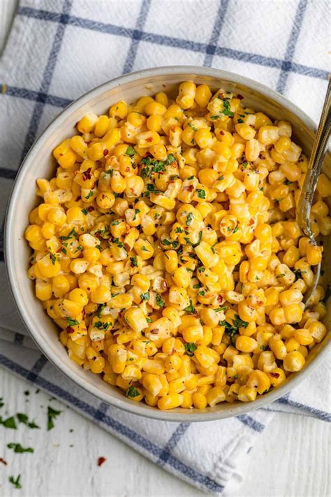 Creamed Corn {Easy Lighter Recipe} | FeelGoodFoodie