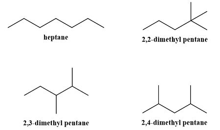 C7h16 Isomers Structural Formula