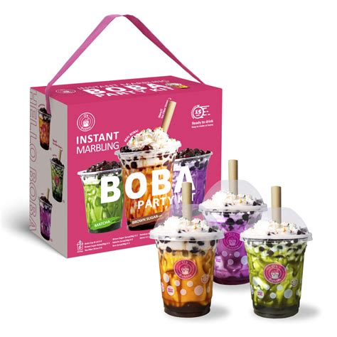 Buy O’s Bubble Instant Marbling Boba Party Kit (Ambient) – 6 Servings ...