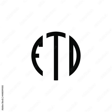 FTO letter logo design. FTO letter in circle shape. FTO Creative three ...