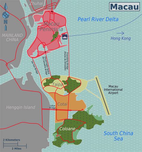 Maps of Macau | Detailed Macau of Lebanon in English | Tourist map of ...