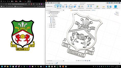 Wrexham AFC logo zum farbig drucken vorbereitet by Mulleman30 ...