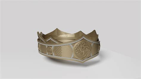 STL file Targaryen Crown - Viserys - House Of The Dragon 👑・3D printable ...