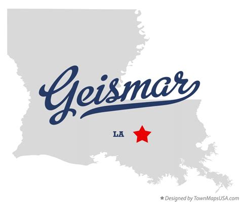 Map of Geismar, LA, Louisiana