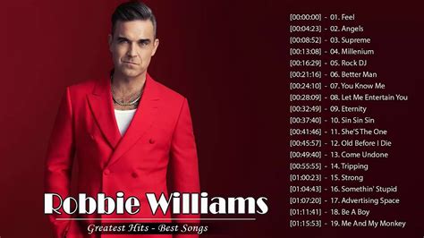 Robbie Williams Greatest Hits - Robbie Williams Best Songs - Robbie Wil ...